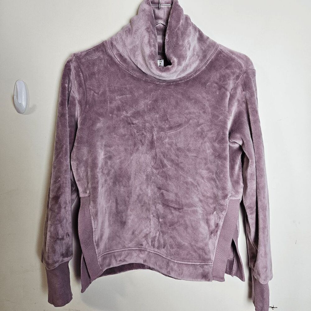 Athleta Double Cozy Karma Funnel Neck Sweater Women's Pink Size XXS